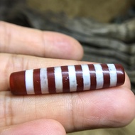 D58 One Picture One Object DIY Loose Beads with Beads West Asian Old Inlaid Agate Seven-Line Old Aga