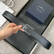 Double-Sided Top-Layer Cowhideเข็มขัดหนังผู้ชายเข็มขัดธุรกิจอย่างเป็นทางการกางเกงHandprintเข็มขัดหนั