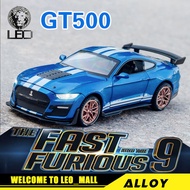 LEO 1:32ฟอร์ดมัสแตงเชลบี้ GT500 Fast And Furious 9โมเดลรถอัลลอยสำหรับเด็กของเล่นเด็กของเล่นสำหรับรถเด็กของเล่น