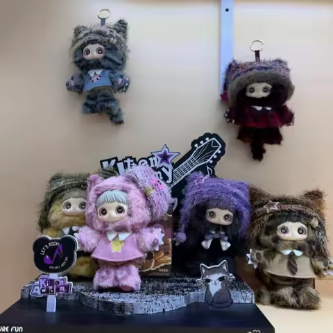 Genuine Maymei Kitten Academy Series Plush Blind Box Caixa Caja Cute Dolls Girls Boys Gift Mystery B