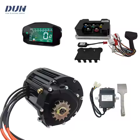 QS138 90H 4000W V3 110kmh PMSM Mid-Drive Motor with ND72680 Controller and DKD Display Speedometer a