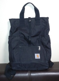 Carhartt - black canvas - 3 ways  - backpack - hand bag - shoulder bag - internal padded pocket for 