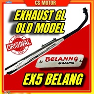 GL RACING EXHAUST BELANG EX5 DREAM 28MM MODLE LAMA (OLD) GL EXHAUST EX5 EXZOS