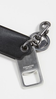 男孩獻禮 ! 限量 ! Coach 男仕頂級皮革開瓶器、開罐器~精品鑰匙圈 !