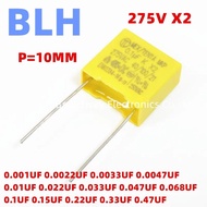 10PCS Safety capacitor X2 10MM 275VAC 275V P10  0.01UF 103K 0.022UF 223K 0.033UF 333K 0.047UF 473K P