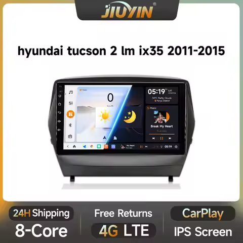 JIUYIN Car Radio For Hyundai Tucson 2 LM IX35 2009-2015 Carplay Auto DSP 2din Android Multimedia Vid