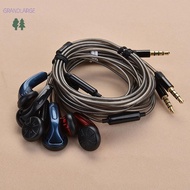 [GrandLarge] DIY MX500 Heavy Bass Flat Head Earphone Earbuds With Mic High Quality Study Sports Head