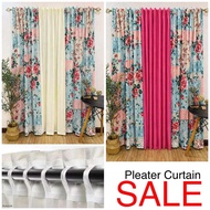 PINK ROSES PLEATED CURTAIN 85 INCHES OR 7 FEET MADE FROM 100 PERCENT CANADIAN COTTON