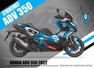 Hugsticker สติ๊กเกอร์ติดรถ สติ๊กเกอร์ ADV 350 ลาย Racing