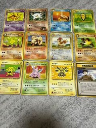 中古日版1996年初代PTCG Pokemon Card Set 雷鳥