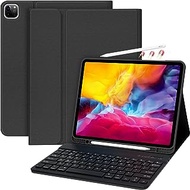 HOTLIFE iPad Pro 12.9 Case with Keyboard -Keyboard Case for iPad Pro 12.9-inch 2022 (6th Generation), iPad Pro 12.9 5th (2021) &amp; 4th (2020) &amp; 3rd (2018) Gen, Wireless Detachable - with Pencil Holder