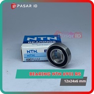NTN 6901 RS BEARING DIAMETER 12X24X6 MM JAPAN BEARING TWO-SIDED RUBBER CAP BEARING BEARING TWO-SIDED