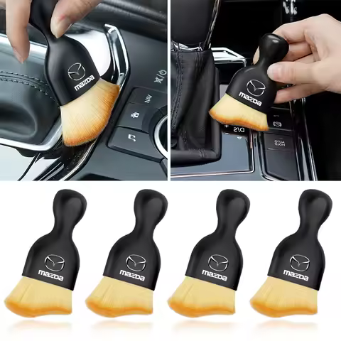 1/2Pc Car interior Cleaning Soft Brush Dust Remover Tool Car Accessories For Mazda 2 3 5 6 CX-3 CX-4