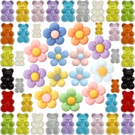 22 Styles Flowers and Crystal Bears Shoe Charms Sandals Pendant Button Original Shoe Clog Pins Gifts