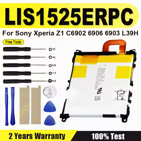 LIS1525ERPC Replacement New Battery For SONY L39h Xperia Z1 Honami SO-01F C6902 C6903 Phone Battery 