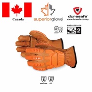 SUPERIOR 378GKGD3O Endura® Oilbloc™ Goatskin Kevlar®-Lined Driver Gloves with Anti-Impact D3O® Backi