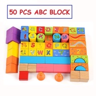 🌟Limited Stocks🌟 50pcs ABC Wooden Blocks