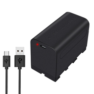 PALO Sony NP F970 F960 F550 F570 QM91D NP-F750 แบตเตอรี่ NPF750 USB ชาร์จใหม่ได้ ไม่ต้องใช้เครื่องชา