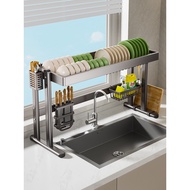 Kitchen Sink Shelf Above the Sink Dishwashing Dish Drain Countertop Dish Storage Multifunctional Dis