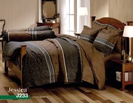 Jessica เจสสิก้า ผ้าปูที่นอนกันไรฝุ่น 3.5 ฟุต /5 ฟุต /6 ฟุต (ไม่รวมผ้านวม)  รหัส J233 สำหรับที่นอนหน