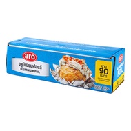 เอโร่ อะลูมิเนียมฟอยด์ ขนาด 29.5 ซม. x 90 เมตร 13 ไมครอน / aro Aluminium Foil 29.5 cm. X 90 m. X 13