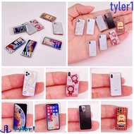 TYLER1 1:12 Miniature Phone, BJD Phone Miniature Dollhouse Mobile Phone Model, Fashion Dollhouse Dec