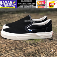 SEPATU VANS PREMIUM  SEPATU PRIA SLIP ON BW BLACK WHITE WAFFLE DT BNIB / SEPATU SNEAKERS / SEPATU PR