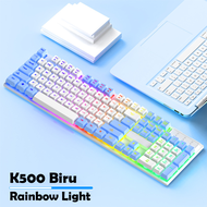 Keyboard Gaming K500 Semi Mechanical RGB Backlight Fullsize Murah