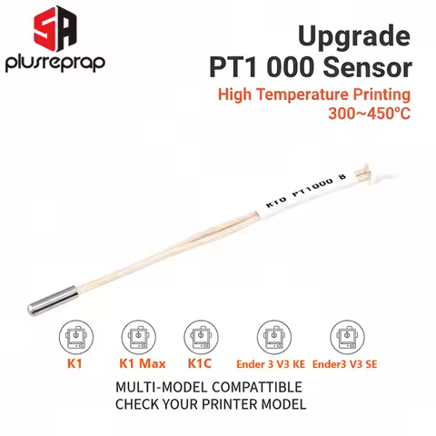 Upgrade PT1000 Temperature Sensor Resistor - High Precision 300-450°C for Creality K1/K1 Max/K1C/End