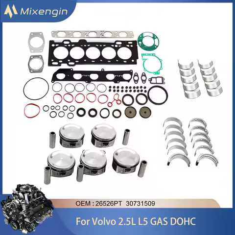 Engine Parts piston bearing Set Full Gasket Kit Fit B5254T 2.5L L5 GAS For 04-16 VOLVO C30 C70 S40 S
