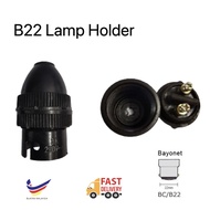 B22 Lamp Holder/ Holder lampu -Black