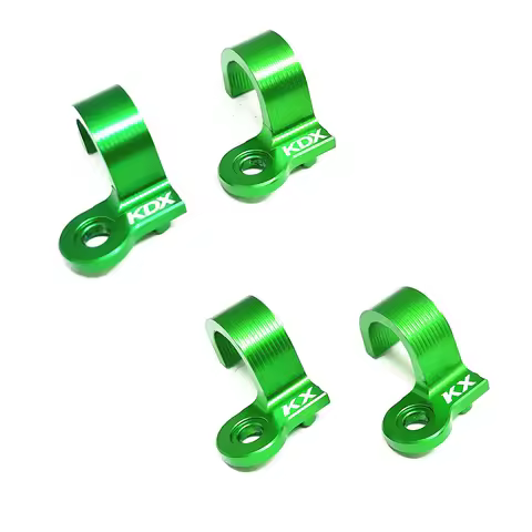 2Pcs Rear Brake Line Hose Cable Guide Clamp Accessories Parts For KAWASAKI KX125 KX250 KX 125 250 KD