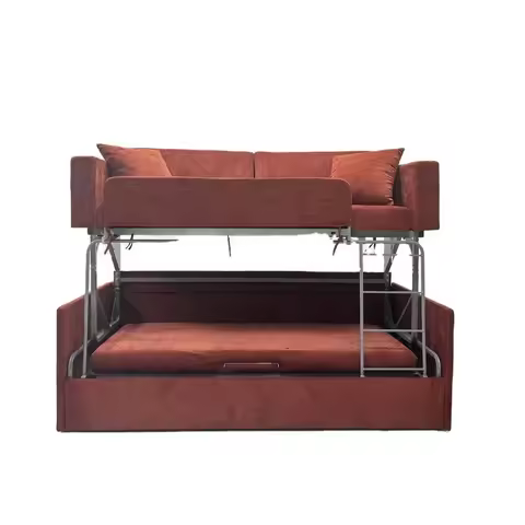 Durable and Space Saving Folding Sofa Bunk Bed for Camping Car Camper