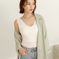 OB Strictly Selected Double-Sided Knitted Round Neck Sleeveless Top/Vest < FA2883 > Large Size/Ready