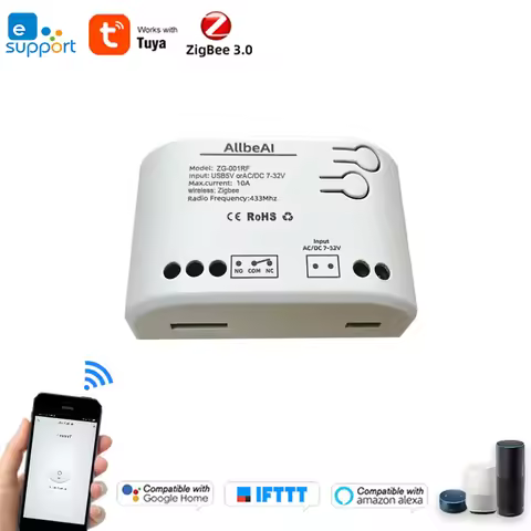 1CH Zigbee DC 12V 24V 32V Relay,eWeLink Tuya zigbee gateway Required,Smart Switch Module,for SmartTh
