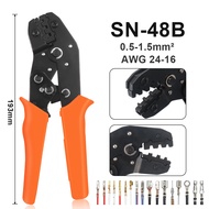 Ratcheting Crimping Tool Set with Changeable Jaws for Dupont JST MOLEX - Insulated &amp; Non-Insulated Ferrules Coax Connectors