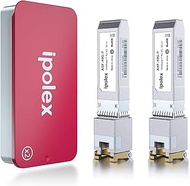 ipolex 10GBase-T SFP+ to RJ45 Transceiver, up to 30 Meter, for Cisco, Ubiquiti UF-RJ45-10G, UniFi UA