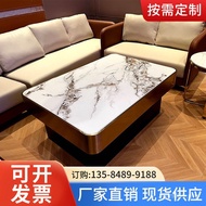 W8ktv Slate Deck Stainless Steel Coffee Table Light Coffee Table Club Luminous Marble Bar ktv Box MQ
