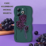 HP Infinix Smart 8 Wave Softcase - Phone Case - Infinix Smart 8 Wave - External.Acc - Flower Motif -