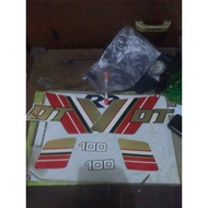 Striping sticker sticker list body trim yamaha DT100 DT100X nos
