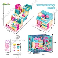【SG Stock】Kids 6-Themed Design 3D Surprise Mini Multi-Storey Treasure House Toy Set With Lights&Musi