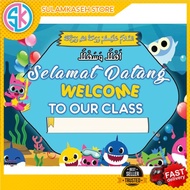 BBM SET JADUAL KELAS - TEMA BABY SHARK ~ Set Keceriaan Kelas [ Ready Stock SulamKaseh ]
