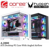 INVASION A-2000 ATX DESKTOP CASING / CASE WITH FLEXIBLE STORAGE SUPPORT / ANGLED AIRFLOW - A2000 - B