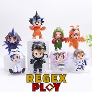 Blind Box/Blind Box of 8 Digimon Models in Sharp Costumes Random Blind Box, cartoon model