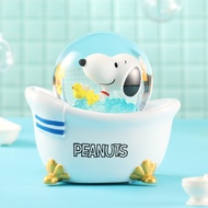 JARLL讚爾藝術 Snoopy史努比歡樂泡澡時光 水晶球音樂盒