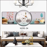 Painting Set of 3 Sizes 70x200 5D UV Printed Mirror Painting - Modern Loving Painting