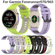 22mm Watch Strap For Garmin Forerunner 970/965/965 Solar Soft Silicone Smartwatch bands For Forerunn