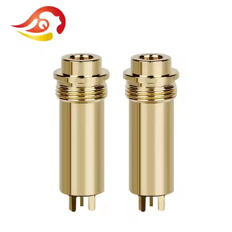 QYFANG Upgrade 4.4mm 5 Pole Stereo Female Main Body Balance Earphone Plug Metal Adapter Audio Jack W