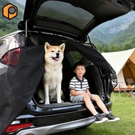 prettyia SUV Tailgate Mesh Screen for Camping Protection Cover Trunk Net Car Tailgate Tent Shade Mes