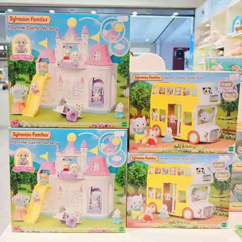 Sylvanian Families Fairy Tale TowerAceessories Figures Original Popcorn Dolls for Girls Kids Toys Gi
